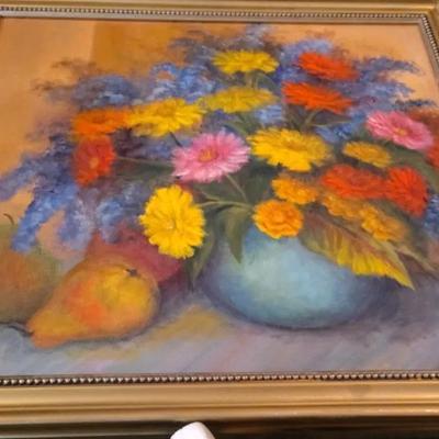 Original Oil Painting "Fall Flowers"