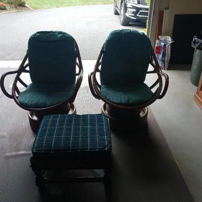 Matching  Chairs  And Footrest 