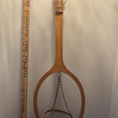 Racquet shaped Wall Plant Hanger