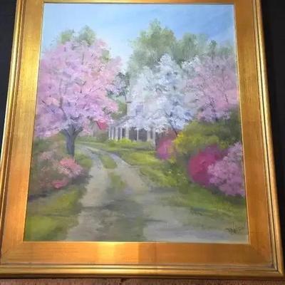 Original Oil Painting Bloom Time