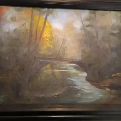 Original Oil Painting "Saddle River"