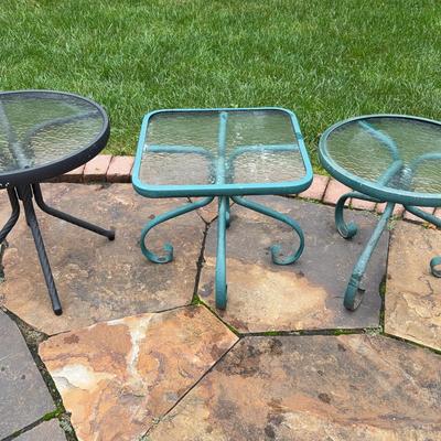 Set of 3 Small Patio Tables