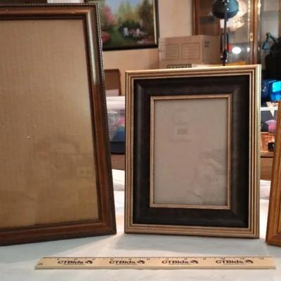 3 Wooden Picture Frames 