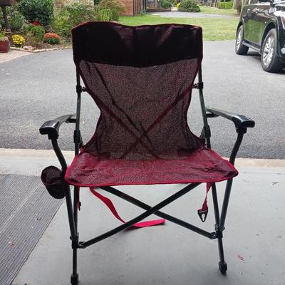 Foldable Red Camping Chair 