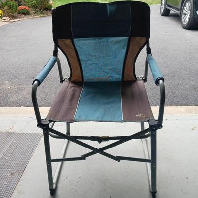 Foldable Blue Camping Chair 