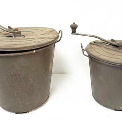 Sale Photo Thumbnail #132: 1132	2 VINTAGE BREAD MAKERS, LARGEST APPROXIMATELY 15 IN X 18 IN
