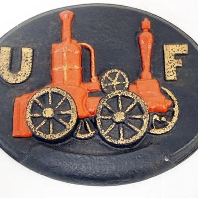 Sale Photo Thumbnail #51: 1051	CAST IRON FIRE MARKER, APPROXIMATELY 11 IN X 9 IN
