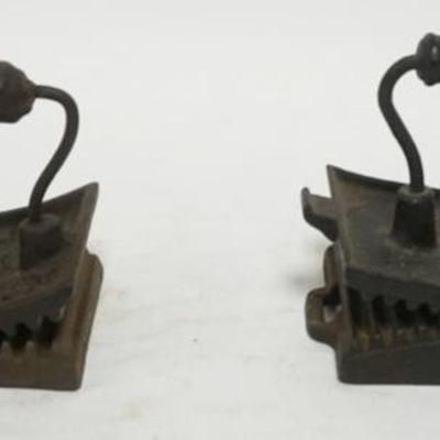 Sale Photo Thumbnail #94: 1094	2 FLAT IRON FLUTTERS, *GOOD LUCK* AND *THE LADY FRIEND* EACH APPROXIMATELY 6 IN X 3 IN X 5 IN H
