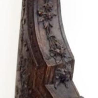 Sale Photo Thumbnail #245: 1246	CARVED WOOD ARCHITECTUAL PIECE, APPROXIMATELY 11 IN X 4 IN X 39 IN H
