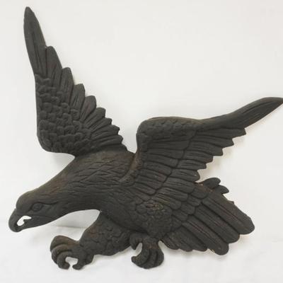 Sale Photo Thumbnail #65: 1065	LARGE CAST IRON EAGLE, APPROXIMATELY 17 IN X 16 IN
