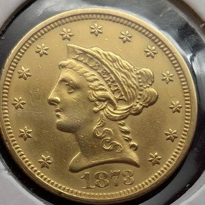 1873 Liberty Head $2.50 Gold Piece