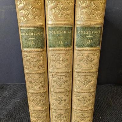 1861 Works Of S. T. Coleridge, 3 Volumes