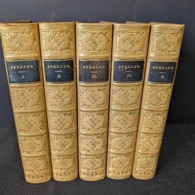 1860 Poetical Works Of Edmund Spencer....5 Volumes