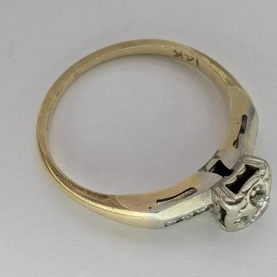 14K Gold & Diamond Ring...Sz 7.25