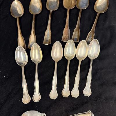 Group Of Sterling Silver Spoons 