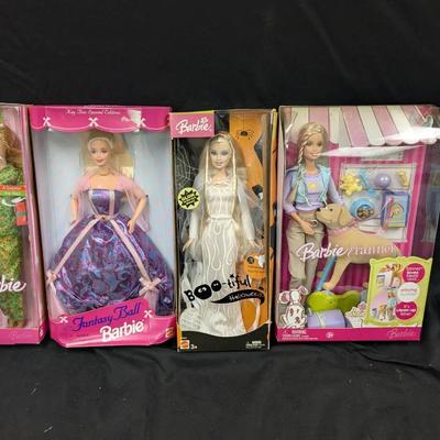 Four New In Box Barbie Dolls