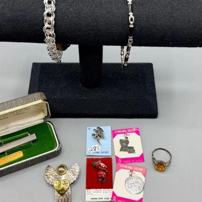 Mixed Sterling Silver Jewelry Lot