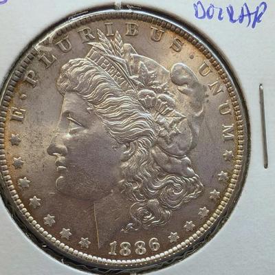 1886 Morgan Silver Dollar 