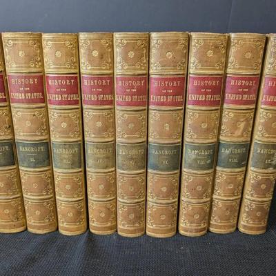 History Of The United States By George Bancroft, 9 Volumes