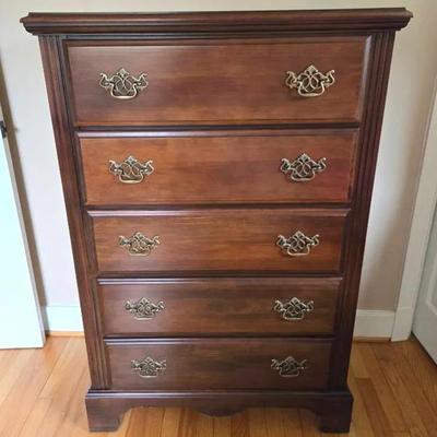Vintage Carolina Works Furniture Tall Dresser