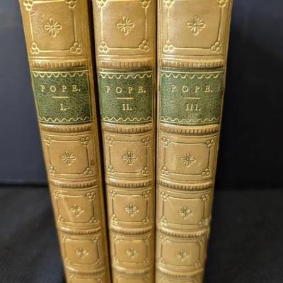 1863 Poetical Works Of Alexander Pope, 3 Volumes