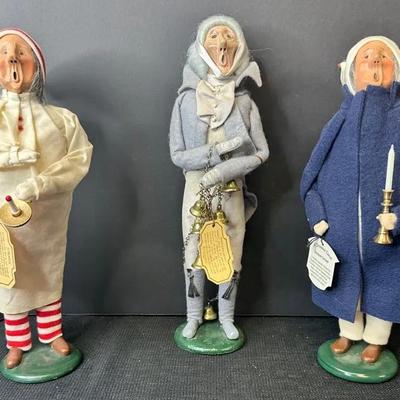 4 Byers’ Choice “A Christmas Carol” Dolls Mr. Fezzwig, Ebeneezer Scrooge, Marley’s Ghost, Scrooge