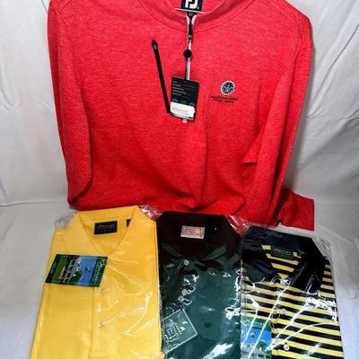 Masters Augusta National Golf Shirts & Signed Hats & Vintage Varsity Sweater