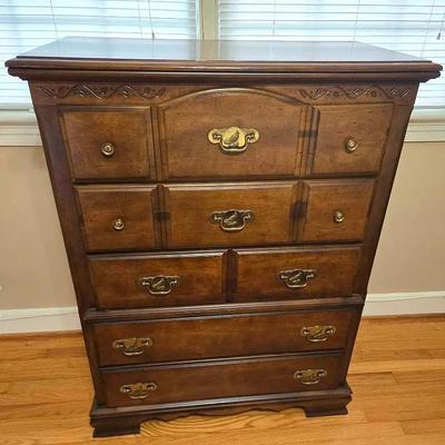 Vintage Bassett Furniture Tall Dresser