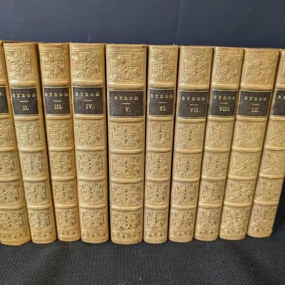 1861 Poetical Works Of Lord Byron...10 Volumes 