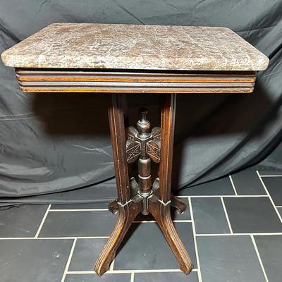 Antique Victorian Marble Top Table