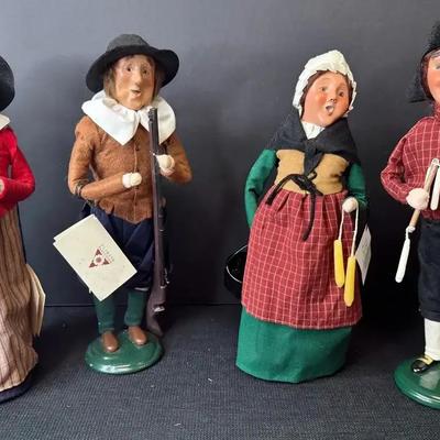 Byers' Choice Yankee Candle Makers & Pilgrims 4 Total