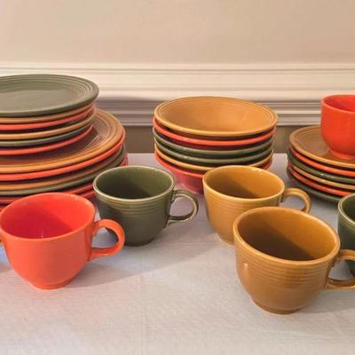 70s Fiestaware Place Setting Dishes