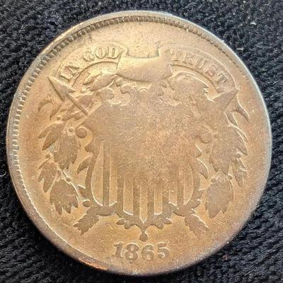 1865 Two Cent Piece