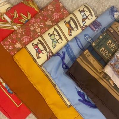 Hermes pocket squares