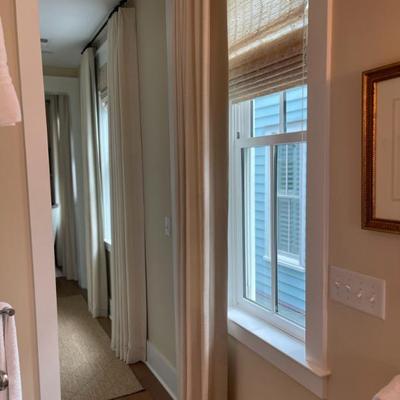 4 pairs natural duck with contrasting trim on the leading edge 105"x54" single width