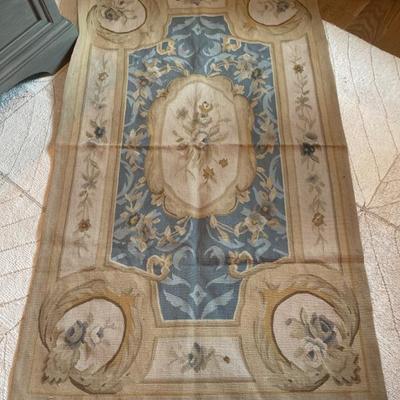 Aubusson rug 62"x37"