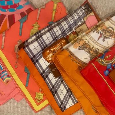 Hermes pocket squares