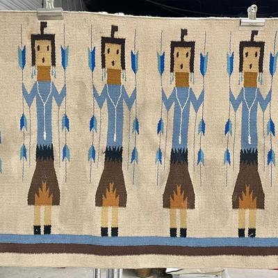Navajo Yei Rug 30x62” 