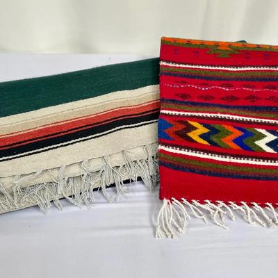 Vibrant Zapotec Indian Wool Rug & Southwestern Rug