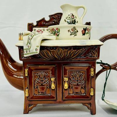 Vintage Rare Portmeirion Paul Cardew Botanic Garden Washstand Teapot