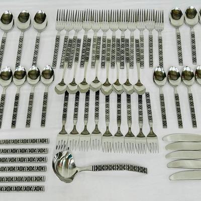MCM Ekco Eterna "Montalo" Stainless 66 pcs Flatware Vintage