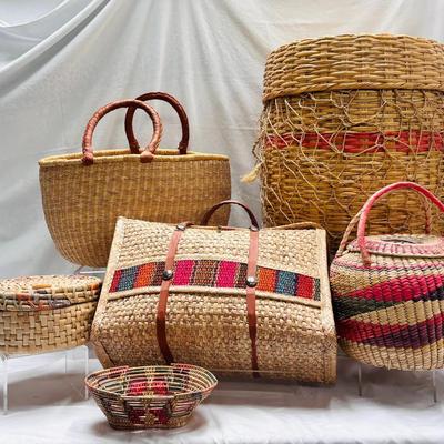 Vintage Woven Baskets Collection