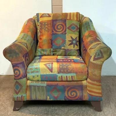 Batik Style Accent Chair #1