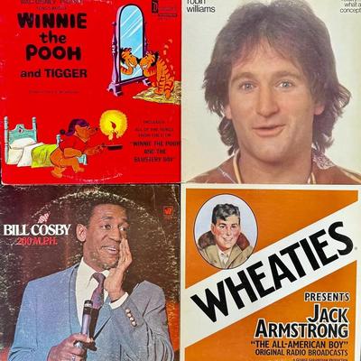 Robin Williams, Bill Cosby, Winnie The Pooh Vinyls + More 12” Vinyl Records 