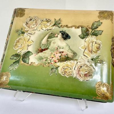 Antique Victorian-Era Floral Photo Album
