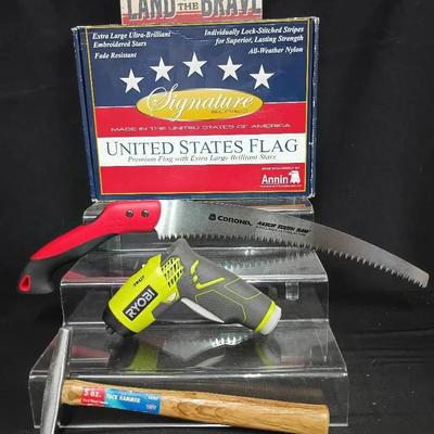 Mixed Lot – Ryobi Tek4 Screwdriver, Corona Saw, Addison Ross Alarm Clock & More