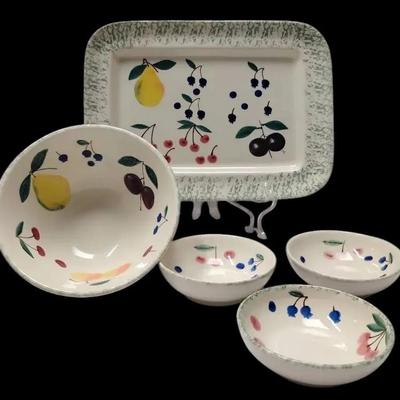 Hartstone Pottery FRUIT SALAD Pieces 