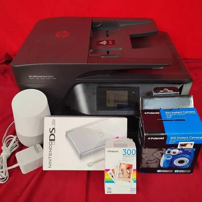 Nintendo DS Lite, HP Printer, Polaroid & Google Assistant 