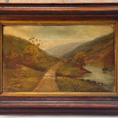 19th Century, English Countryside Landscape, Oil Painting