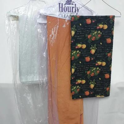 Set of Vintage Household Textiles – Tablecloths & Curtain